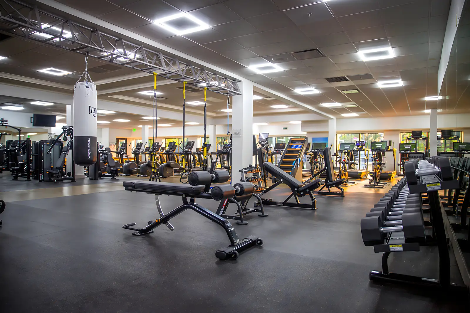 The fitness center