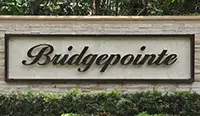Bridgepointe entrance sign