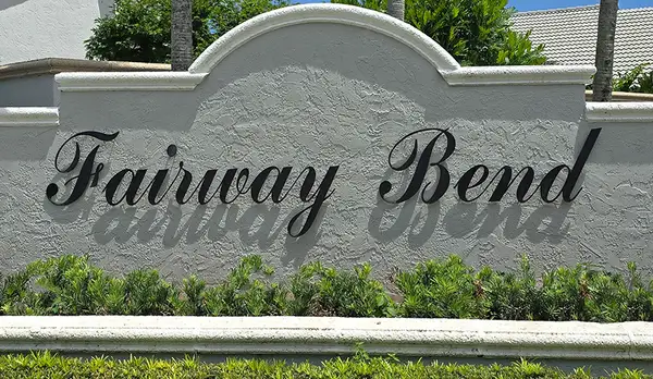 Fairway Bend entrance sign