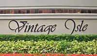 Vintage Isle entrance sign